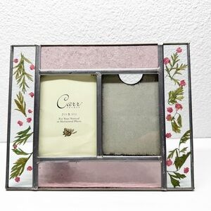 Carr Dried Floral Stained Glass Picture Frame
